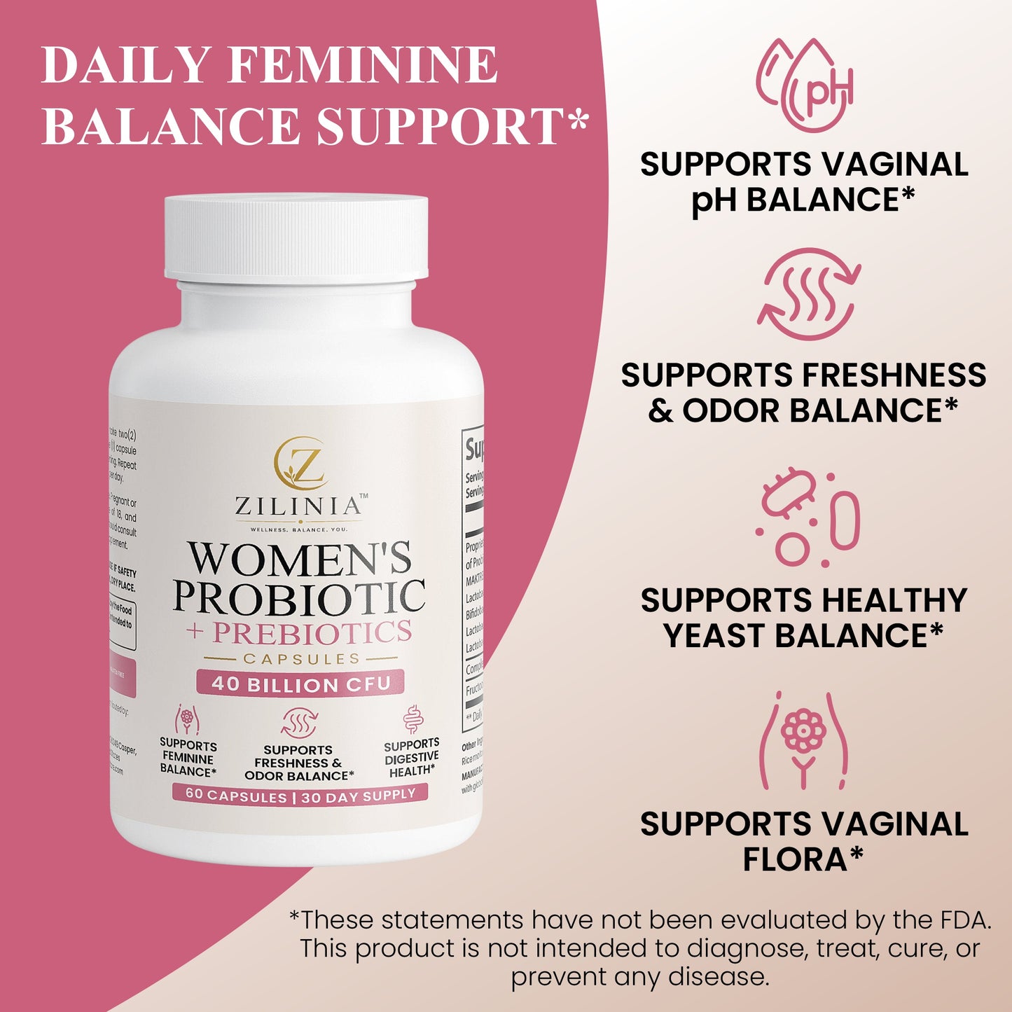 ZILINIA™ Women’s Probiotic